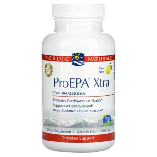 Nordic Naturals, ProEPA Xtra, Lemon, 1,000 mg, 120 Soft Gels
