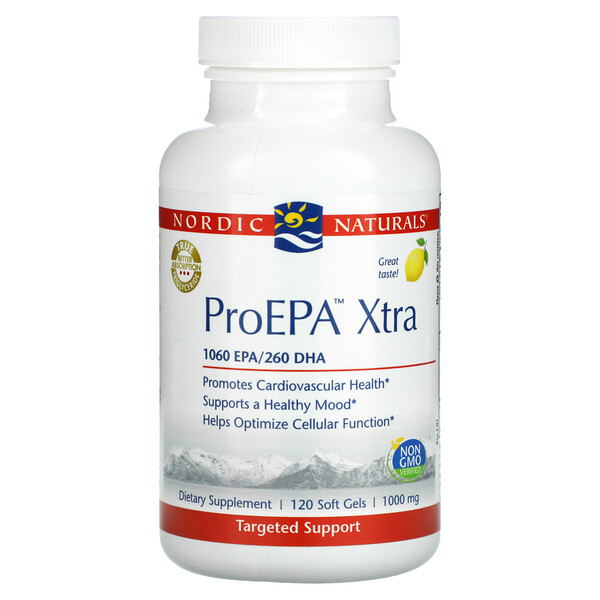 Nordic Naturals, ProEPA Xtra, Lemon, 1,000 mg, 120 Soft Gels 1 Nordic Naturals, ProEPA Xtra, Lemon, 1,000 mg, 120 Soft Gels