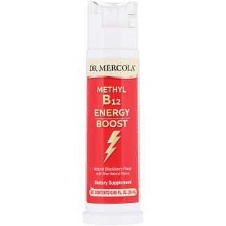 Dr. Mercola, Methyl Vitamin B12 Energy Booster, Natural Blackberry Flavor, 0.85 fl oz (25 ml)