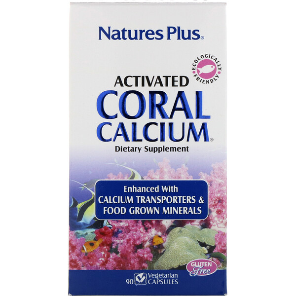 NaturesPlus, Activated Coral Calcium, 90 Vegetarian Capsules 1 NaturesPlus, Activated Coral Calcium, 90 Vegetarian Capsules