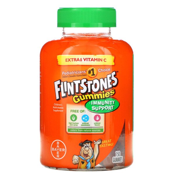 Flintstones, Children's Multivitamin, Plus Immune Support, 150 GummiesSingapore