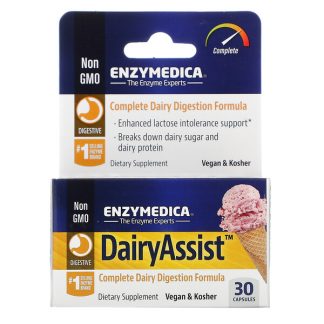 Enzymedica, DairyAssist, 30 Capsules