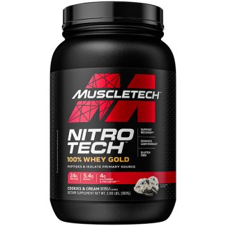 Muscletech, Nitro Tech, 100% Whey Gold, Cookies and Cream, 2 lbs (907 g)
