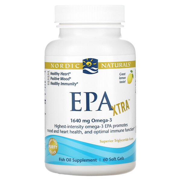 Nordic Naturals, EPA Xtra, Lemon, 60 Soft Gels 1 Nordic Naturals, EPA Xtra, Lemon, 60 Soft Gels
