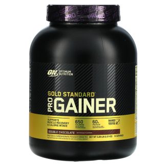 Optimum Nutrition, Gold Standard, Pro Gainer, Double Chocolate, 5.09 lb (2.31 kg)