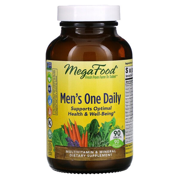 MegaFood, Men's One Daily, 90 Tablets 1 MegaFood, Men's One Daily, 90 Tablets