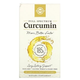 Solgar, Full Spectrum Curcumin, 60 Liquid Extract Softgels