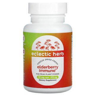 Eclectic Institute, Freeze Dried Fresh, Elderberry Immune, 237 mg, 90 Veg Caps