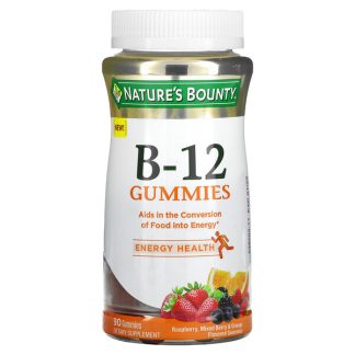 Nature's Bounty, B-12 Gummies, Raspberry, Mixed Berry & Orange , 90 Gummies