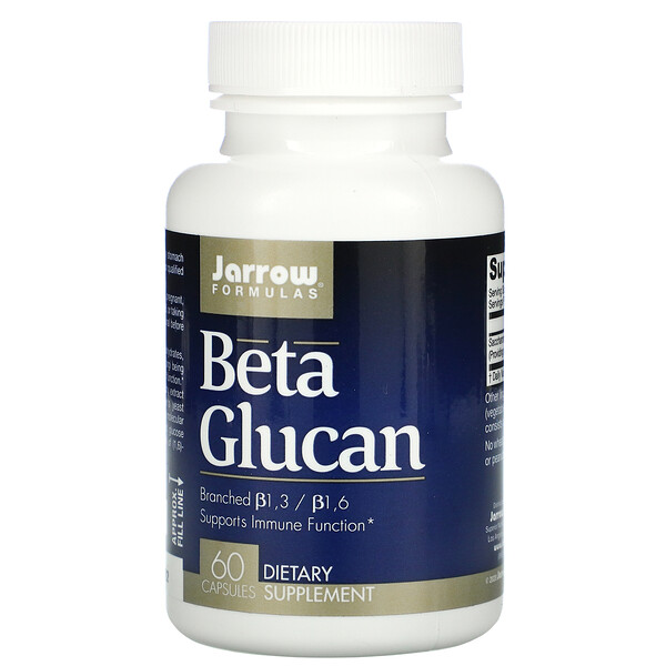 Jarrow Formulas, Beta Glucan, 60 Capsules 1 Jarrow Formulas, Beta Glucan, 60 Capsules