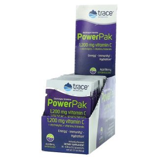 Trace Minerals ®, Electrolyte Stamina PowerPak, Acai Berry, 30 Packets, 0.18 oz (5.2 g) Each