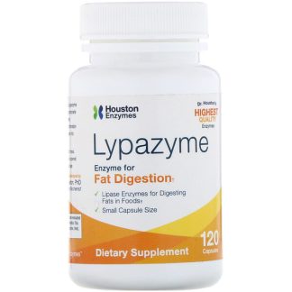 Houston Enzymes, Lypazyme, 120 Capsules