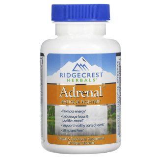 RidgeCrest Herbals, Adrenal, Fatigue Fighter, 60 Vegan Caps