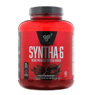 BSN, Syntha-6, Ultra Premium Protein Matrix, Chocolate Milkshake, 5 lbs (2.27 kg)