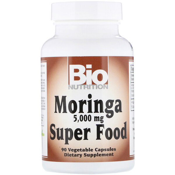 Bio Nutrition, Moringa Super Food, 5,000 mg, 90 Vegetable Capsules 1 Bio Nutrition, Moringa Super Food, 5,000 mg, 90 Vegetable Capsules