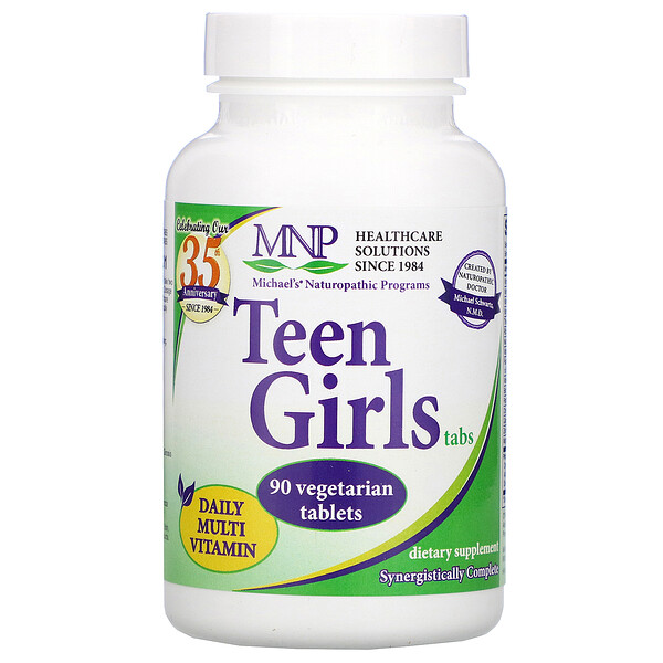 Michael's Naturopathic, Teen Girls Tabs, Daily Multi Vitamin, 90 Vegetarian Tablets 1 Michael's Naturopathic, Teen Girls Tabs, Daily Multi Vitamin, 90 Vegetarian Tablets