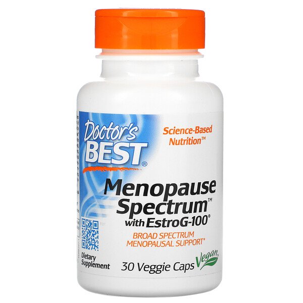 Doctor's Best, Menopause Spectrum with EstroG-100, 30 Veggie Caps 1 Doctor's Best, Menopause Spectrum with EstroG-100, 30 Veggie Caps
