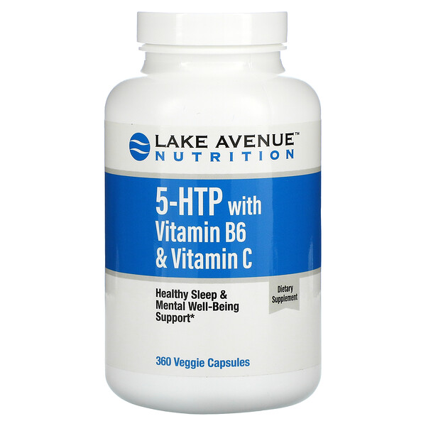 Lake Avenue Nutrition, 5HTP with Vitamin B6 & Vitamin C, 360 Veggie CapsulesSingapore