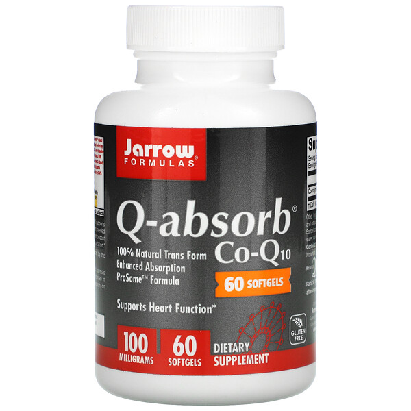 Jarrow Formulas, Q-absorb Co-Q10, 100 mg, 60 Softgels 1 Jarrow Formulas, Q-absorb Co-Q10, 100 mg, 60 Softgels