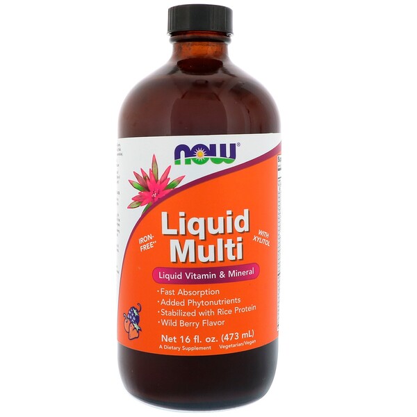 NOW Foods, Liquid Multi, Wild Berry Flavor, 16 fl oz (473 ml) 1 NOW Foods, Liquid Multi, Wild Berry Flavor, 16 fl oz (473 ml)