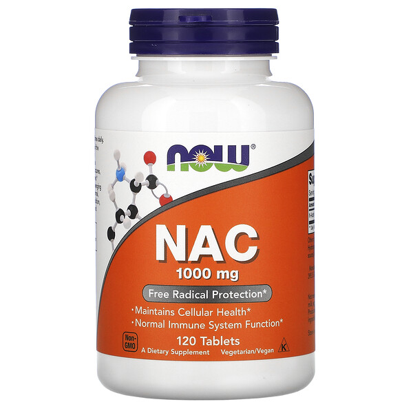 NOW Foods, NAC, 1000 mg, 120 Tablets 1 NOW Foods, NAC, 1000 mg, 120 Tablets