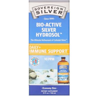 Sovereign Silver, Bio-Active Silver Hydrosol, 10 ppm, 32 fl oz (946 ml)