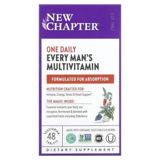 New Chapter, One Daily Every Man's Multivitamin, 48 Vegetarian Tablets