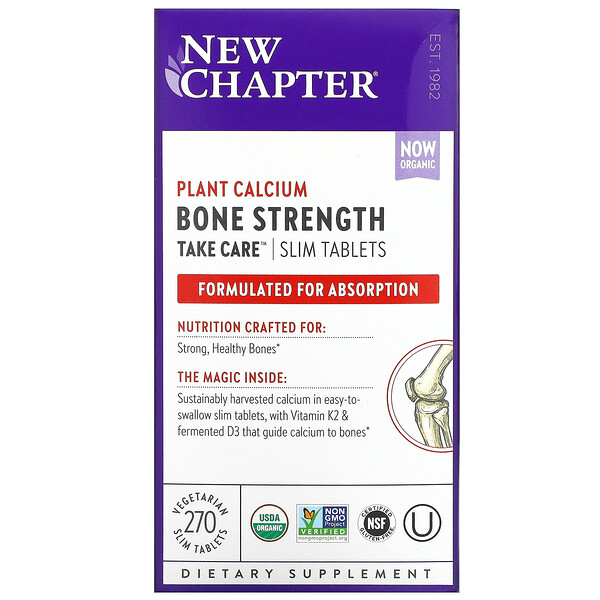 New Chapter, Bone Strength Take Care, 270 Vegetarian Slim Tablets 1 New Chapter, Bone Strength Take Care, 270 Vegetarian Slim Tablets