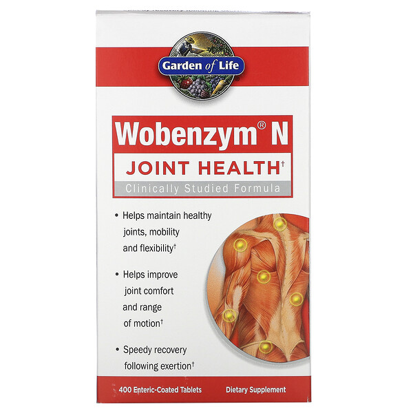 Wobenzym N, Joint Health, 400 Enteric-Coated Tablets 1 Wobenzym N, Joint Health, 400 Enteric-Coated Tablets