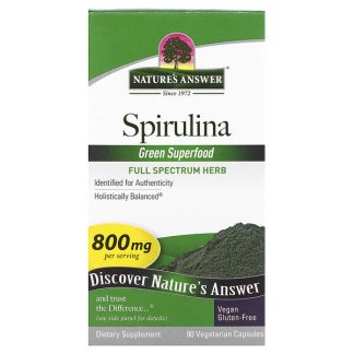 Nature's Answer, Spirulina, 400 mg, 90 Vegetarian Capsules