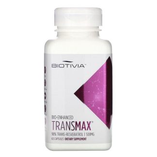 Biotivia, Transmax, 98% Trans-Resveratrol, 500 mg, 60 Capsules