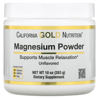 California Gold Nutrition, Magnesium Powder Beverage, Unflavored, 10 oz (283 g)