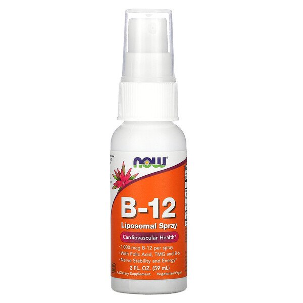 NOW Foods, B-12 Liposomal Spray, 1,000 mcg, 2 fl oz (59 ml) 1 NOW Foods, B-12 Liposomal Spray, 1,000 mcg, 2 fl oz (59 ml)