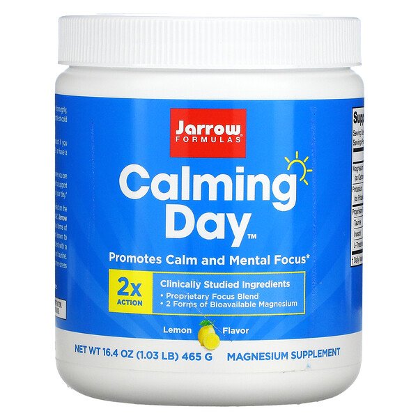 Jarrow Formulas, Calming Day, Lemon, 16 Jarrow Formulas, Calming Day, Lemon, 16.4 oz ( 465 g)