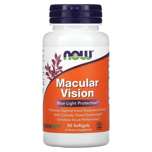 NOW Foods, Macular Vision, 50 Softgels 1 NOW Foods, Macular Vision, 50 Softgels