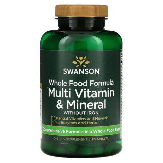 Swanson, Whole Food Formula, Multi Vitamin & Mineral, 90 Tablets