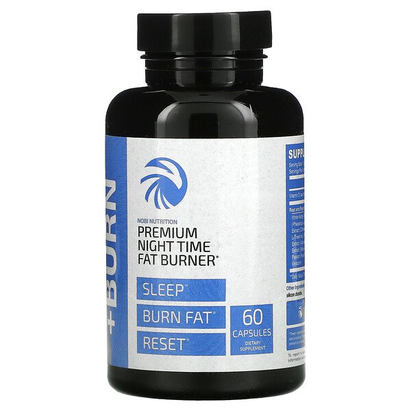 Nobi Nutrition, Premium Night Time Fat Burner, 60 CapsulesSingapore