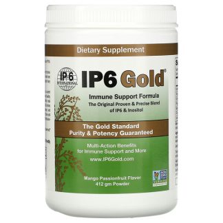 IP-6 International, IP6 Gold, Immune Support Formula Powder, Mango Passionfruit, 412 gm
