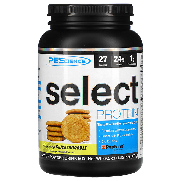 PEScience, Select Protein, Amazing Snickerdoodle, 29 PEScience, Select Protein, Amazing Snickerdoodle, 29.5 oz (837 g)