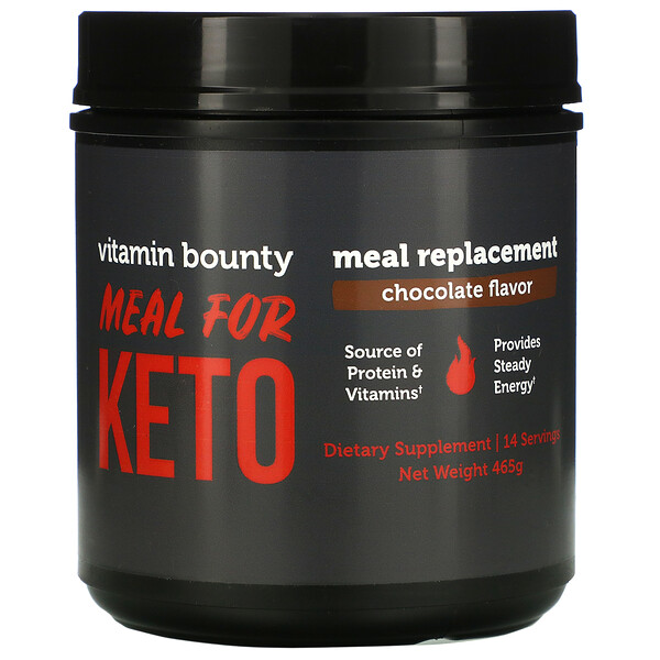 Vitamin Bounty, Meal For Keto, Meal Replacement, Chocolate, 465 g 1 Vitamin Bounty, Meal For Keto, Meal Replacement, Chocolate, 465 g
