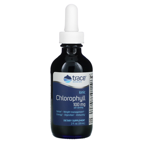 Trace Minerals ®, Ionic Chlorophyll, 100 mg, 2 fl oz (59 ml)Singapore