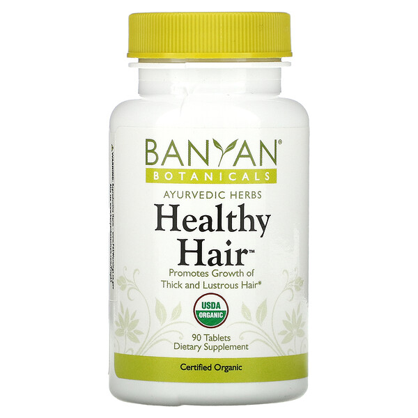 Banyan Botanicals, Healthy Hair, 90 Tablets