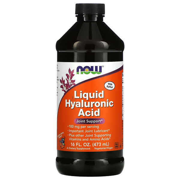 NOW Foods, Liquid Hyaluronic Acid, Berry, 100 mg, 16 fl oz (473 ml) 1 NOW Foods, Liquid Hyaluronic Acid, Berry, 100 mg, 16 fl oz (473 ml)