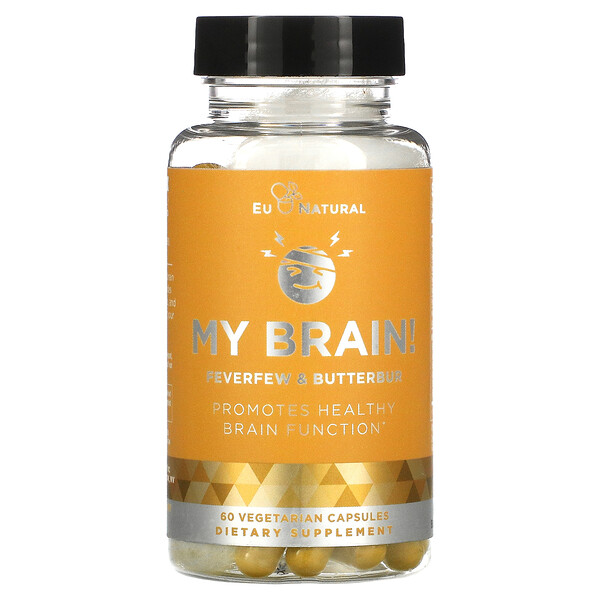 Eu Natural, My Brain!, Feverfew & Butterbur, 60 Vegetarian Capsules 1 Eu Natural, My Brain!, Feverfew & Butterbur, 60 Vegetarian Capsules