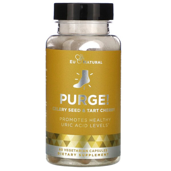 Eu Natural, PURGE!, Celery Seed & Tart Cherry, 60 Vegetarian Capsules 1 Eu Natural, PURGE!, Celery Seed & Tart Cherry, 60 Vegetarian Capsules