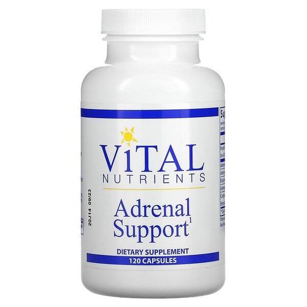 Vital Nutrients, Adrenal Support, 120 Capsules 1 Vital Nutrients, Adrenal Support, 120 Capsules