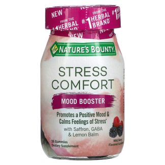 Nature's Bounty, Stress Comfort, Mood Booster, Wild Berry, 36 Gummies