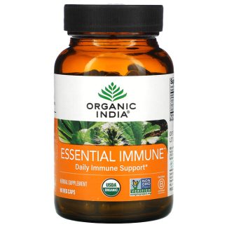Organic India, Essential Immune, Daily Immune Support, 90 Veg Caps