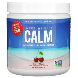Natural Vitality, CALM, The Anti-Stress Drink Mix, Cherry, 8 oz (226 g)