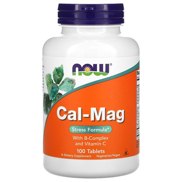 NOW Foods, Cal-Mag, Stress Formula, 100 Tablets 1 NOW Foods, Cal-Mag, Stress Formula, 100 Tablets